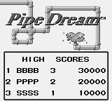 Pipe Dream Title Screen